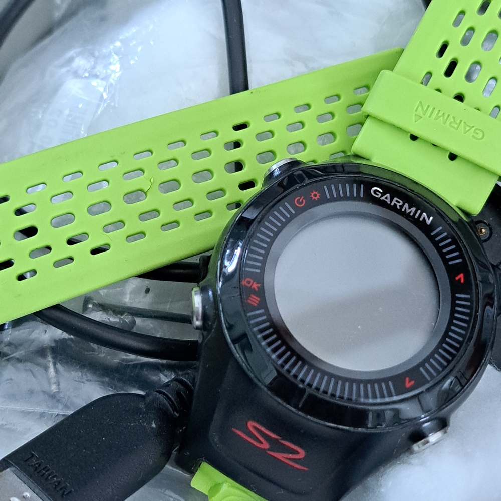 Garmin S2 Black and Lime Smartwatch